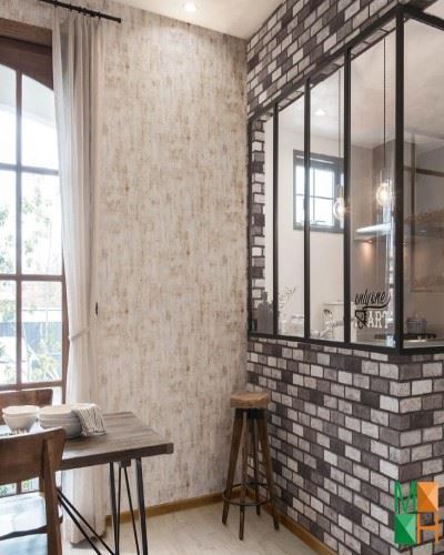 Giấy dán tường Nhật Bản giả gạch P064_02_6112_6113_6536