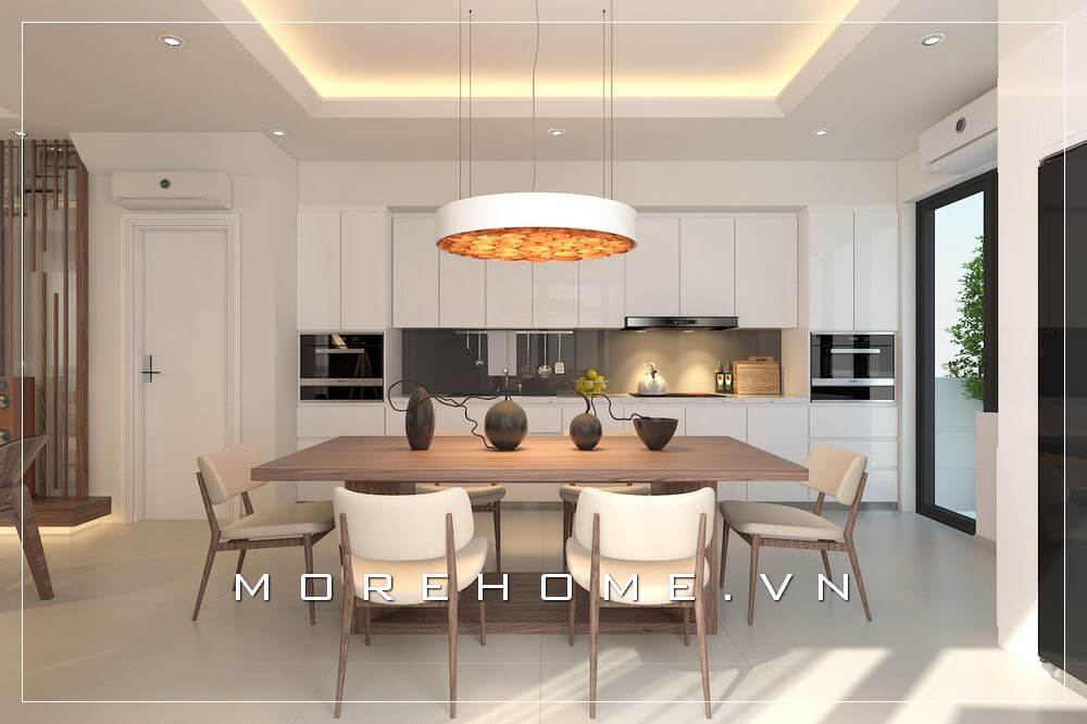 Tiết lộ các mẫu tủ bếp gỗ công nghiệp An Cường acrylic ấn tượng cho biệt thự