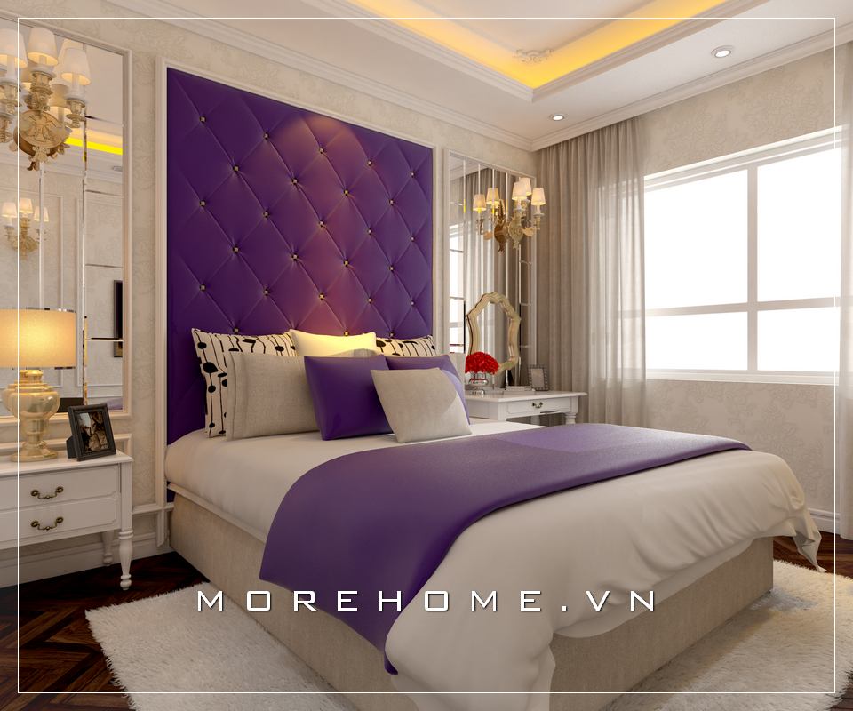 Chiêm ngưỡng mẫu giường ngủ bọc nỉ sang trọng đầy tinh tế